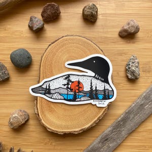 Loon Silhouette - STICKER