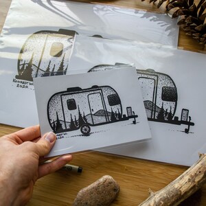 Airstream Trailer Pen And Ink PRINT image 6