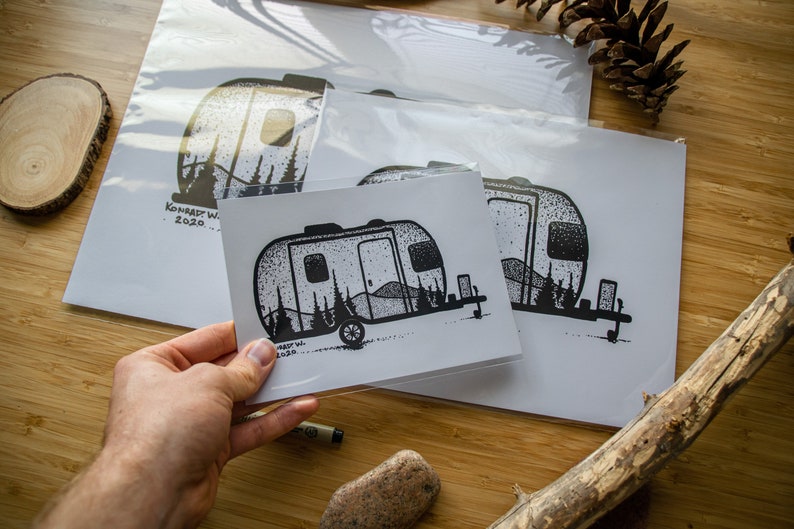 Airstream Trailer Pen And Ink PRINT image 6