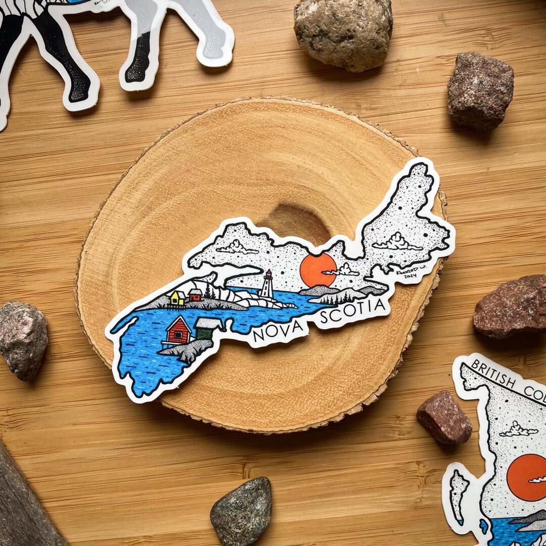 The Province of Nova Scotia - STICKER - Etsy