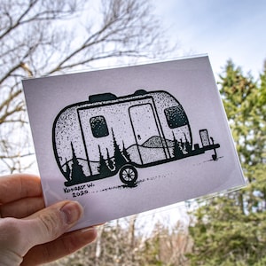 Airstream Trailer Pen And Ink PRINT image 7