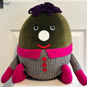 Humpty Dumpty Verde con Tela de Pata de Galgo disponible en tres tamaños imagen 1