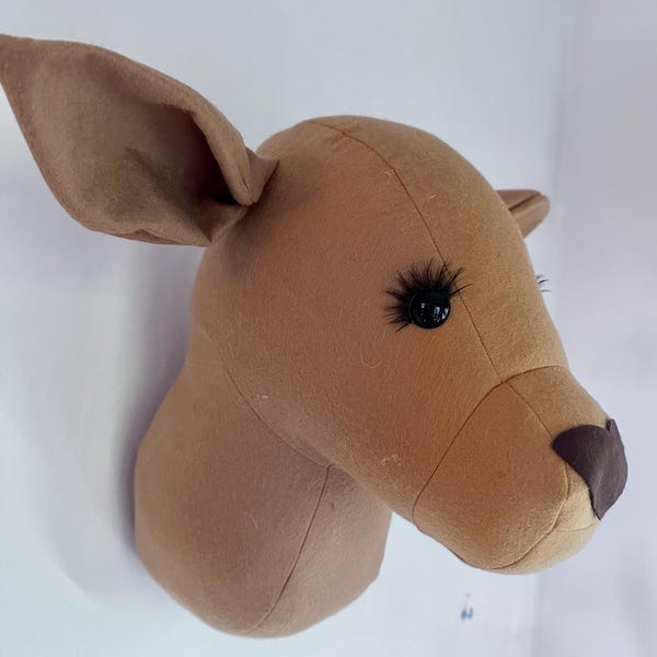 Willow the Doe Deer Felt Wall Head