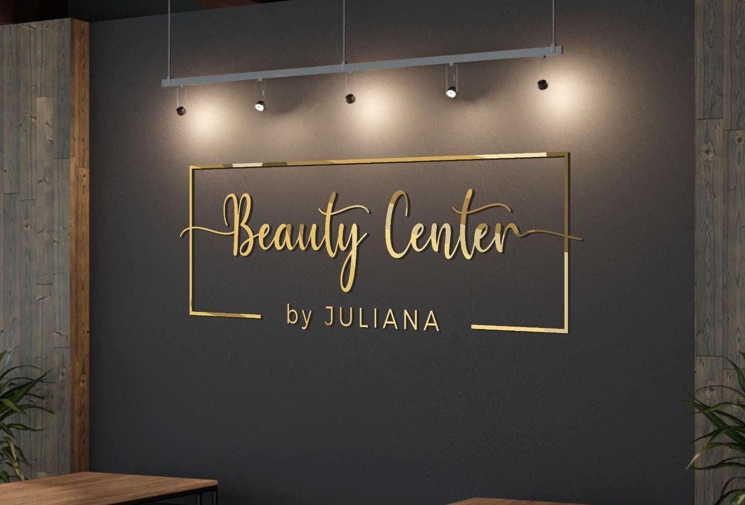 Custom 3D mirrored acrylic dimensional business logo sign