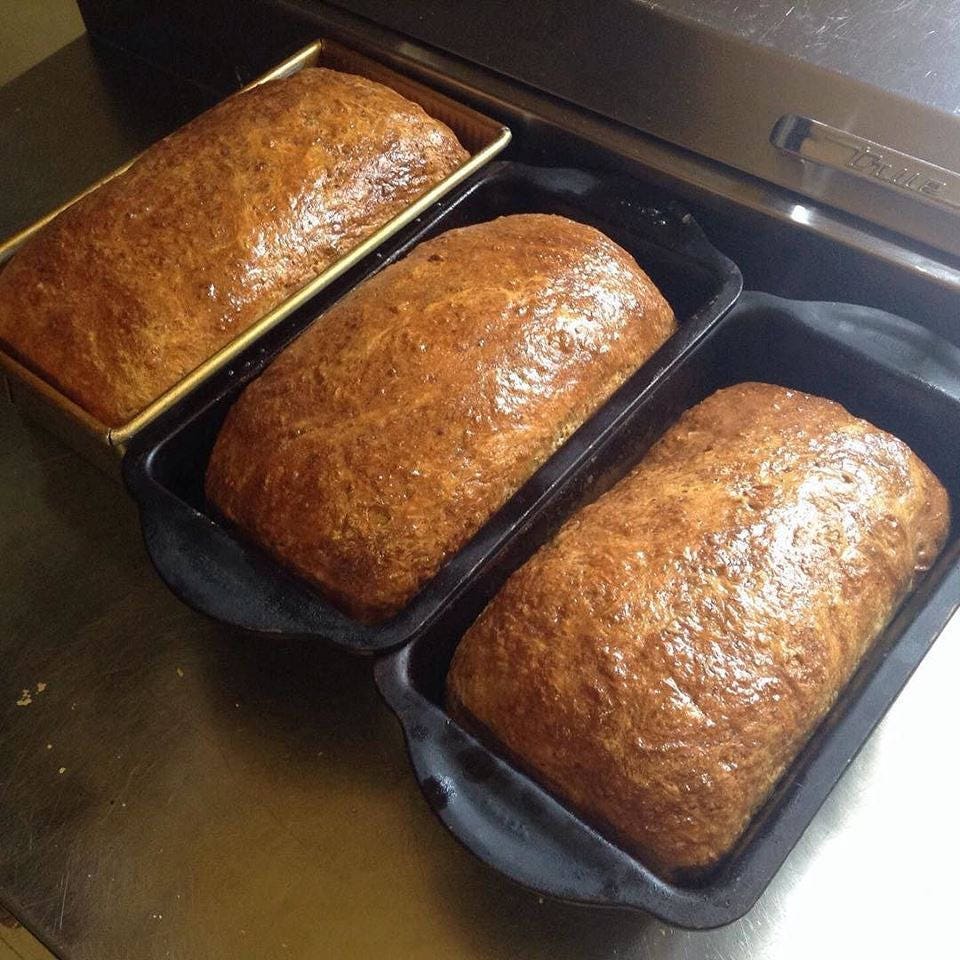 Low sodium multigrain bread 2 loaves or 12 rolls. Made with no salt and our own mix of whole