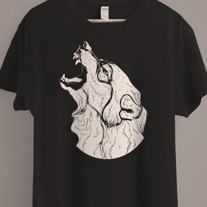 Fenrir Wolf Shirt, Asatru, Pagan Clothing, Viking Clothing, Celtic, Dark Mori, Norse Mythology, Norse Pagan, Heathen