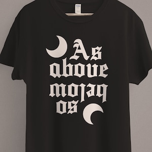 As Above So Below T-Shirt | Witch Clothing | Wicca Clothes | Witchy Shirt | Witchcraft Aesthetic