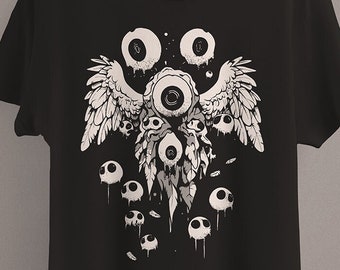 Weirdcore Eyeball T-Shirt | Dreamcore Aesthetic | Grunge Clothing | Edgy Trippy Shirt | Horror eGirl clothes | Dark Pastel Goth