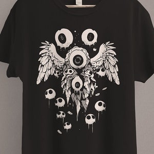 Weirdcore Eyeball T-Shirt | Dreamcore Aesthetic | Grunge Clothing | Edgy Trippy Shirt | Horror eGirl clothes | Dark Pastel Goth