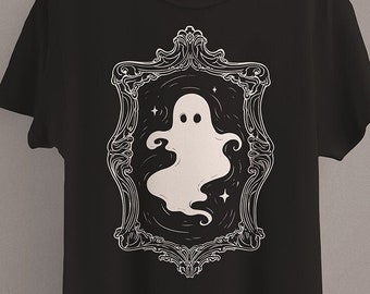 Cute Ghost T-Shirt | Halloween Shirt | Spooky Season Clothing | Gothic Horror | Pastel Goth Aesthetic | Spooky Scary Creepy