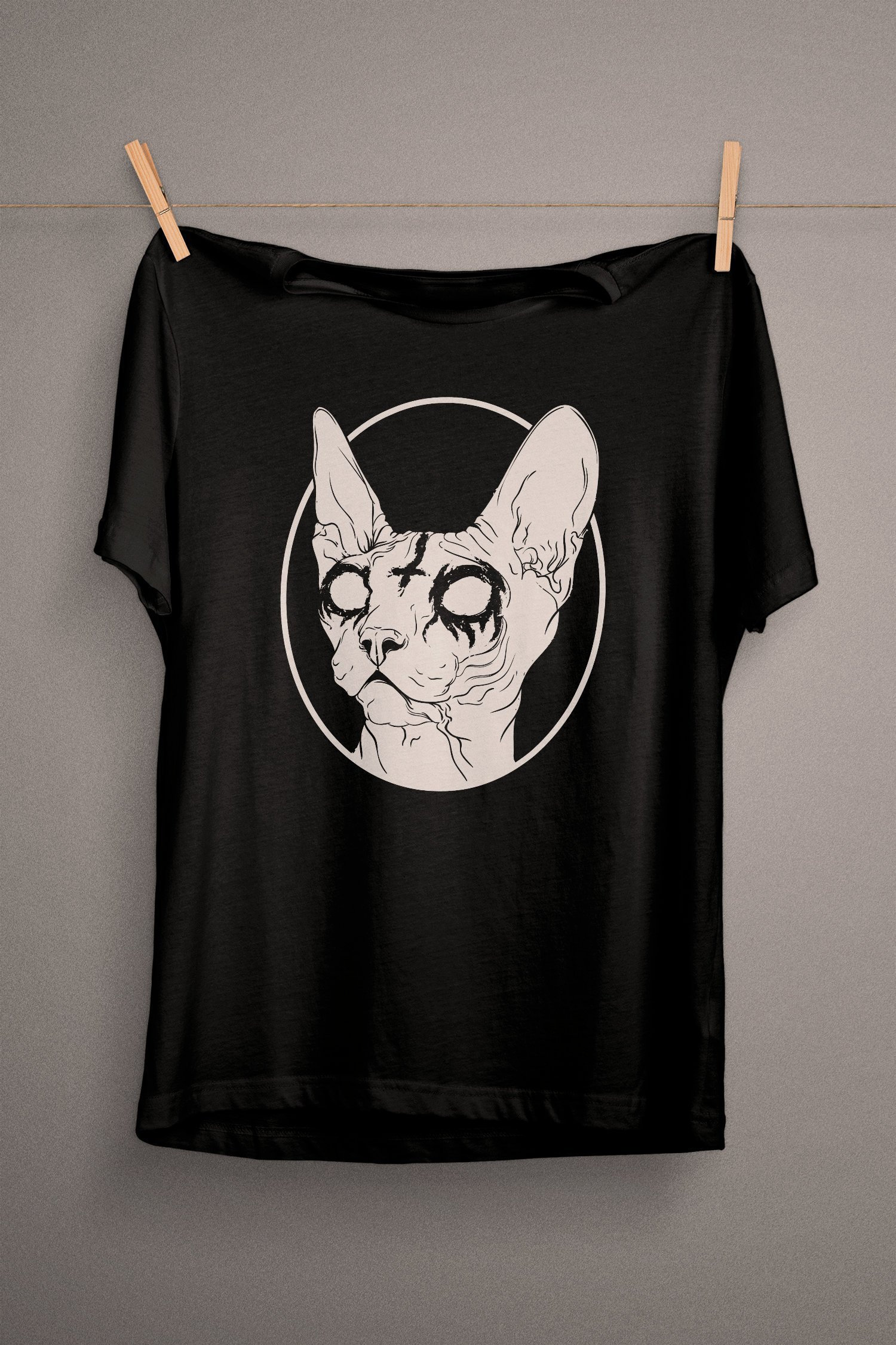 Death Metal Sphynx Cat T-shirt Gothic Clothing Goth Gifts - Etsy