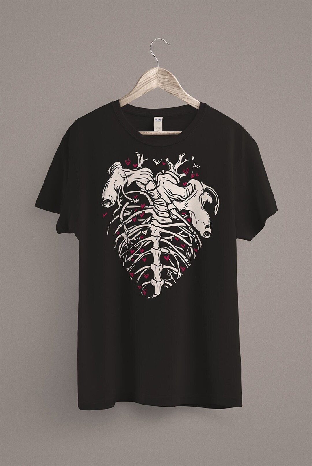 Creepy Cute Rib Cage T-shirt Pastel Goth Skeleton Punk Shirt Witch ...