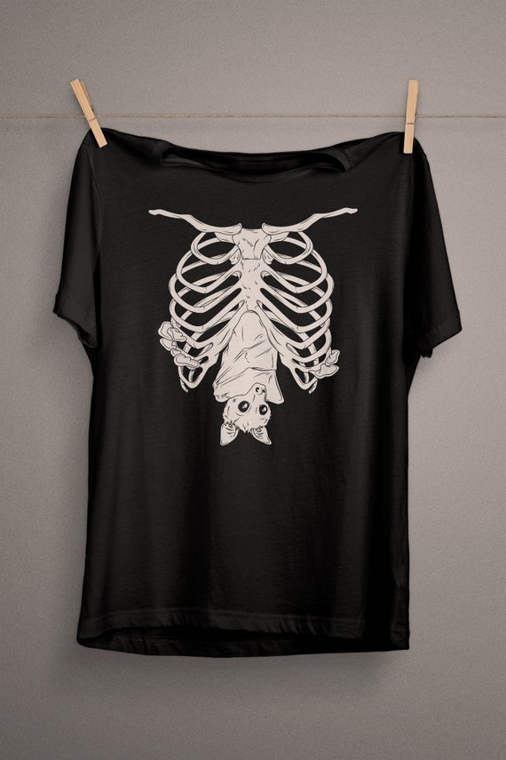creepy cute bat t shirt pastel goth clothing soft grunge nu etsy