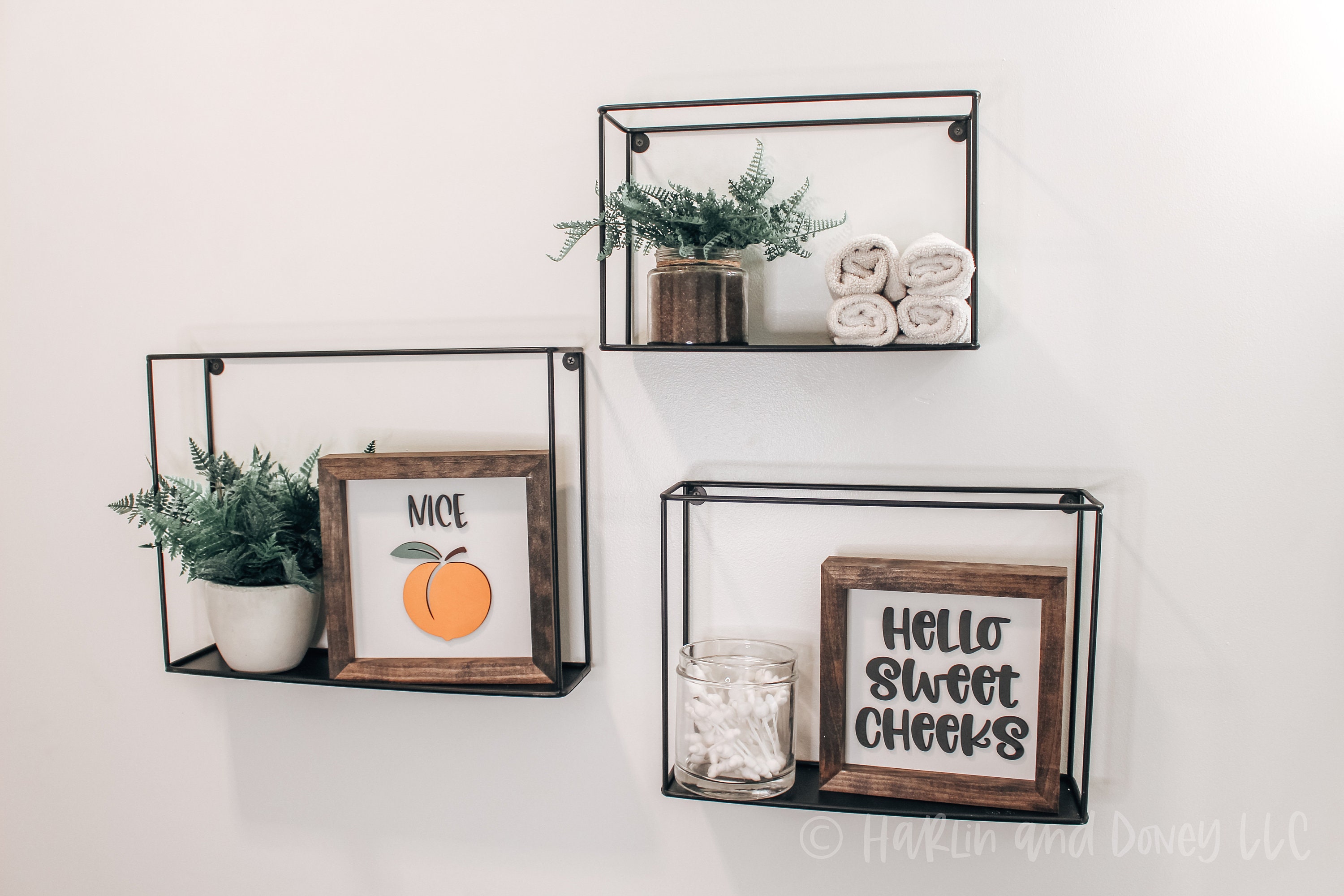 Mini Badezimmer Schild Wanddeko Mini Bauernhaus Bad Schild | Etsy