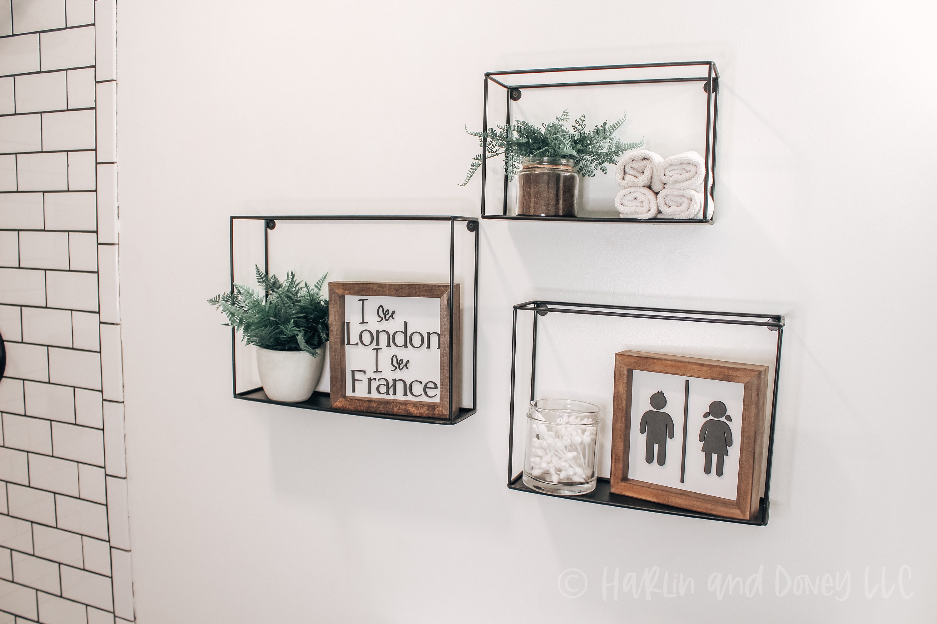 Mini Badezimmer Schild Wanddeko Mini Bauernhaus Bad Schild | Etsy