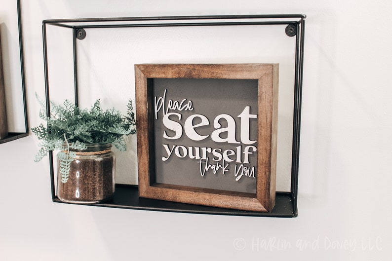 Shelf Decor Farmhouse Bathroom Bathroom Sign Please Seat Yourself Half Bathroom Sign Farmhouse Bathroom Decor Funny Bathroom Sign