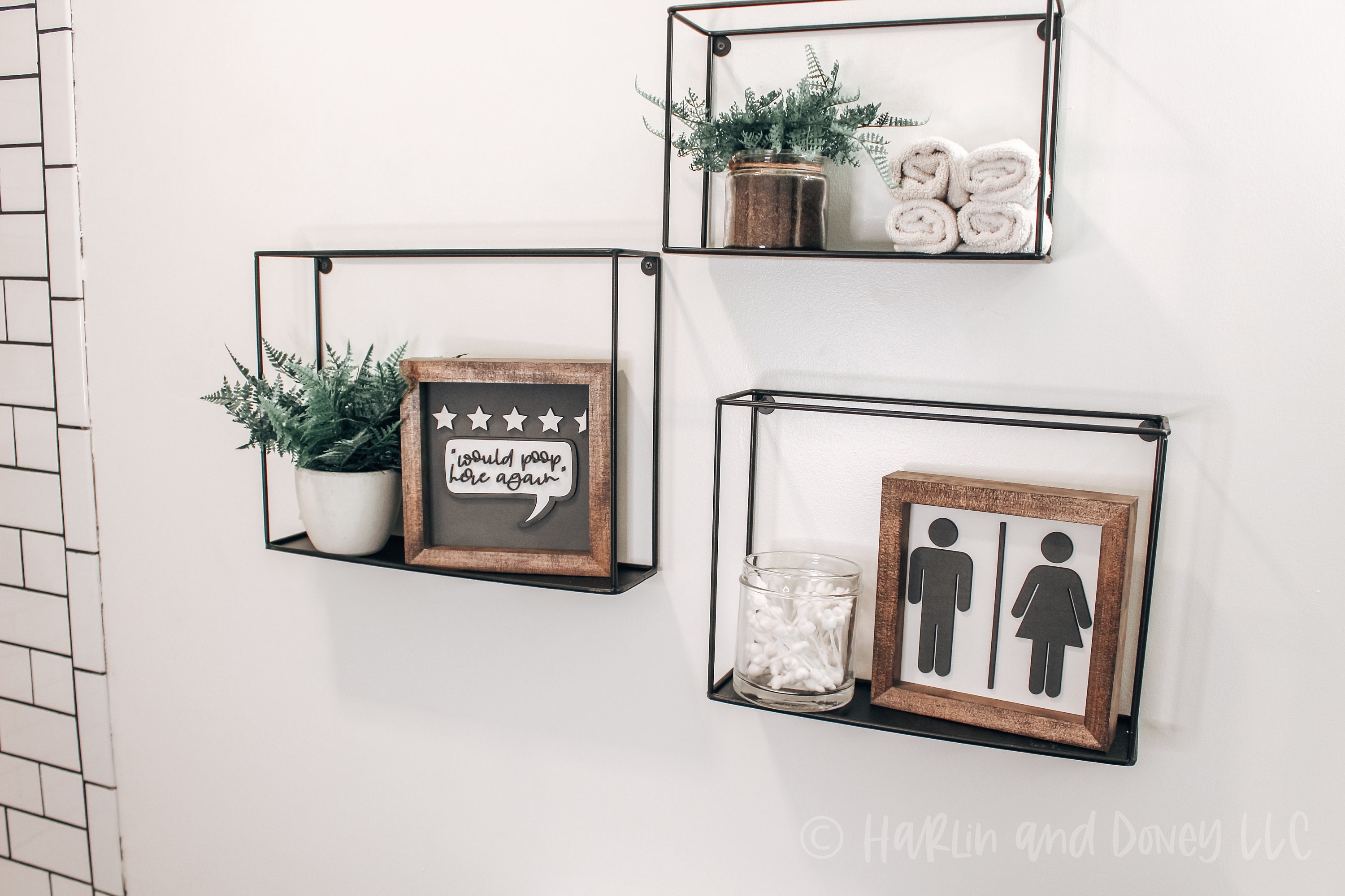 Mini Badezimmer Schild Wanddeko Mini Bauernhaus Bad Schild | Etsy