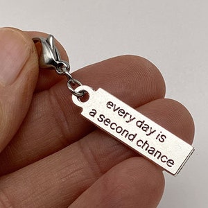 Recovery Jewelry, 12 Step Charm, Inspirational charm, Second Chance, recovery, recovery charm, NA Charm, AA Charm, OA Charm