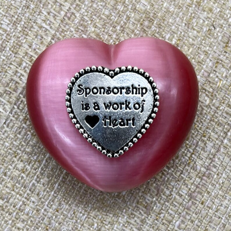 Sponsorship Love Heart Pink Cat's Eye image 4