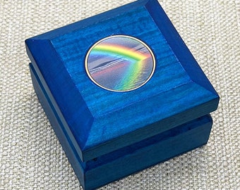 Rainbow Memorial Box, Pet Passing Keepsake Box, Memorial Gift, Rainbow Bridge Box, Rainbow Bridge Gift