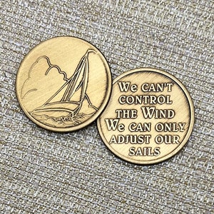 12 Step Recovery Coin, 12 Step Recovery Medallion, Narcotics Anonymous, Alcoholics Anonymous, Serenity Gift, Sobriety Gift, Encouragement