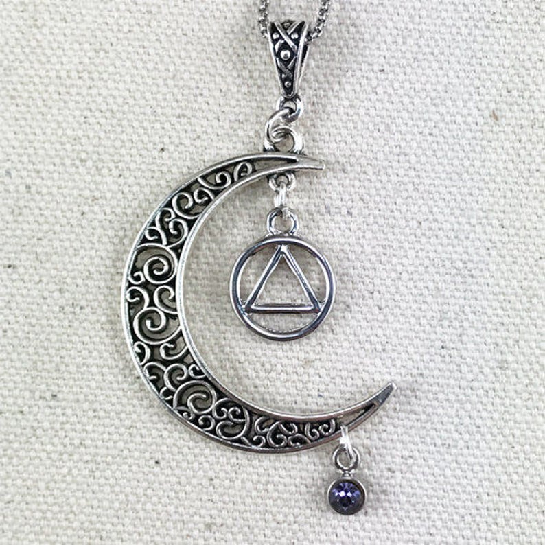Recovery Jewelry AA Jewelry 12 Step Necklace Alcoholics - Etsy