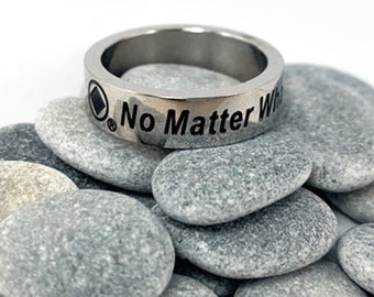 12 Step Jewelry, Recovery Jewelry, 12 Step Ring, Recovery Ring, Narcotics Anonymous Ring, No Matter What