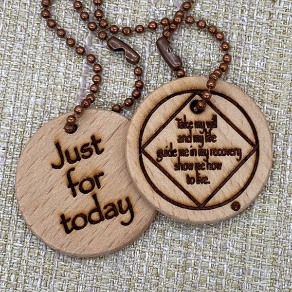 Narcotics Anonymous, Narcotics Anonymous, Accessory, NA Accessory, One Day at a Time, recovery, recovery charm, key tag, Sobriety