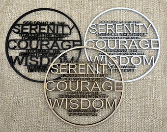 Wood Serenity Prayer, Serenity Prayer Wall Hanging, 12 Step Recovery Prayer, Serenity Prayer, Sobriety, Serenity, Spirituality