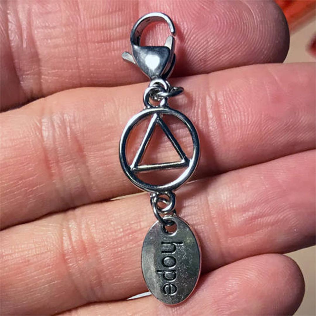 Recovery Jewelry, Alcoholics Anonymous, AA Charm, Hope, Hope Charm