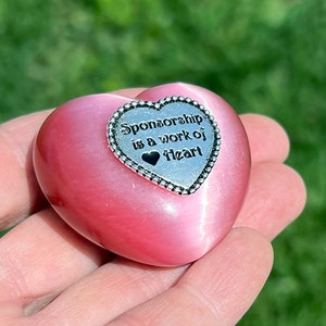 Sponsorship Love Heart Pink Cat's Eye image 3