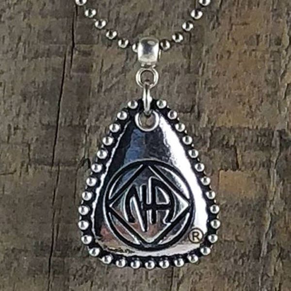 Recovery Jewelry, NA Jewelry, 12 step necklace, Narcotics Anonymous Necklace, Narcotics Anonymous, Key Tag, NA Key tag, Sobriety