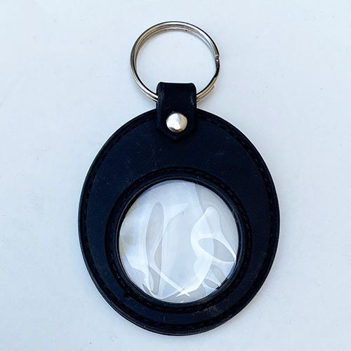 Natural Leather Key Fob, Coin, Ring Holder, Keychain 24-35mm 