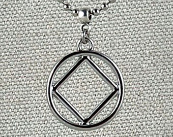 Recovery Jewelry, Narcotics Anonymous, NA Pendant, Recovery, Recover Pendant, Sobriety