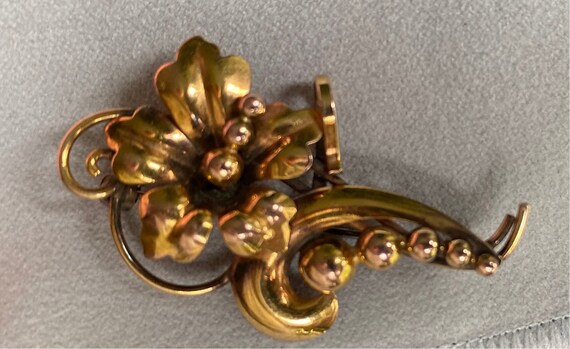 Sweet Vintage Carl Art Brooch Pin Pendant 1/20 12… - image 5
