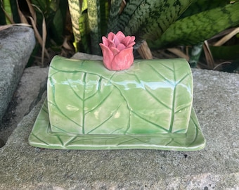 Floral Butter Dish