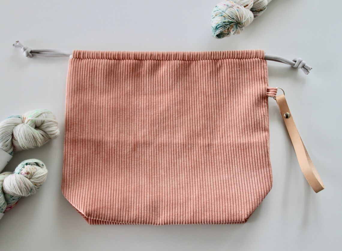 Knitting Project Bag Drawstring Knitting Bag Project Bag for Etsy