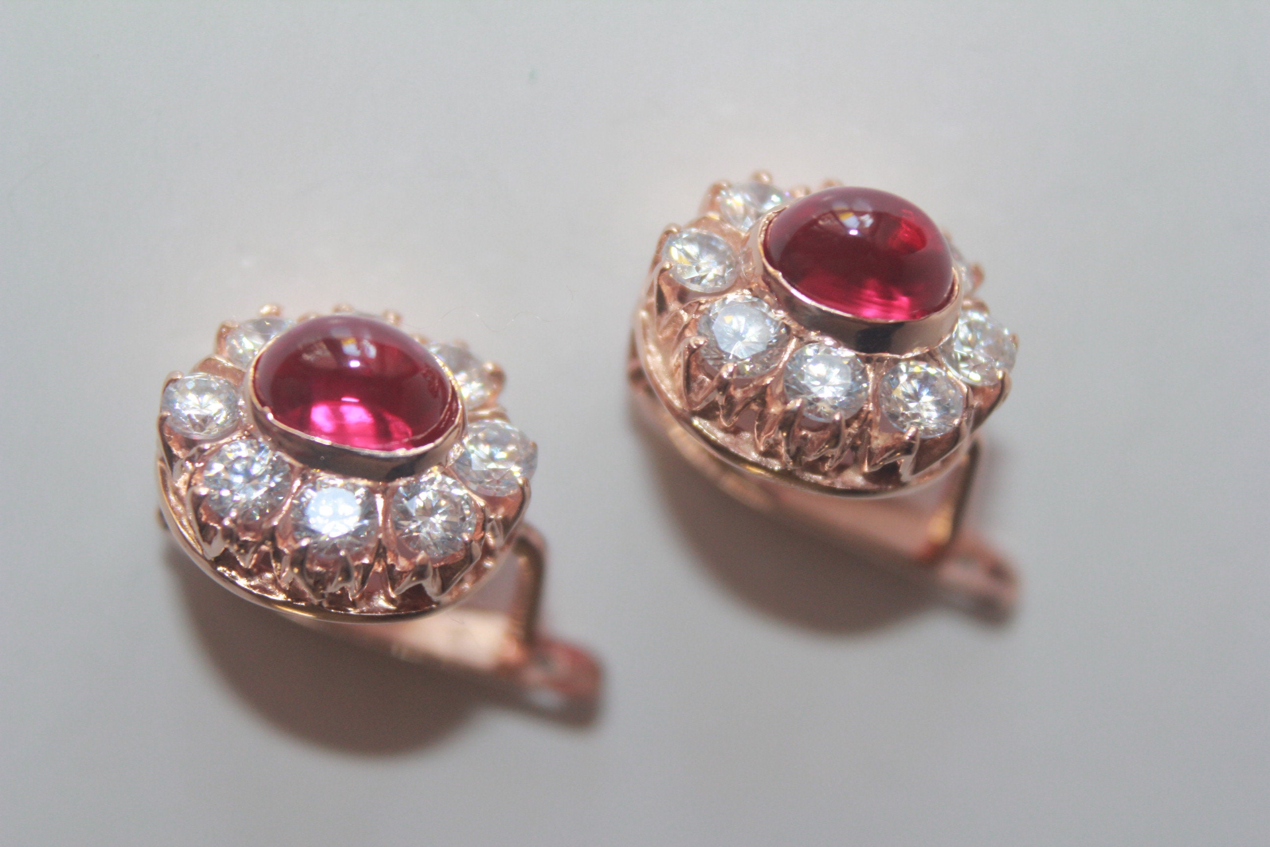 russian gold earrings ebay