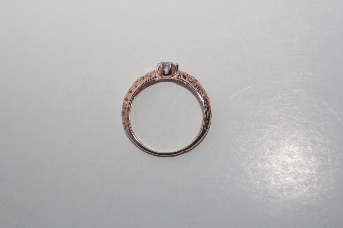 Russian 585 14K Rose Gold ring | Etsy