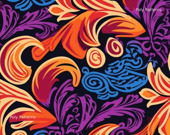 Ploynesian Pattern - Fire and Water