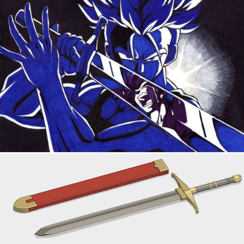 Dragonball Z Trunks Sword STL file DIGITAL DOWNLOAD Etsy
