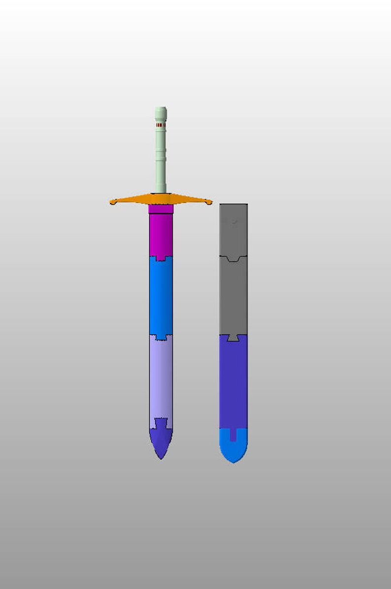 Dragonball Z Trunks Sword STL file DIGITAL DOWNLOAD Etsy