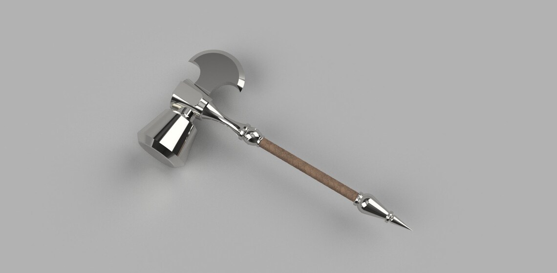 Retro ultimate thor hammer stl file Etsy