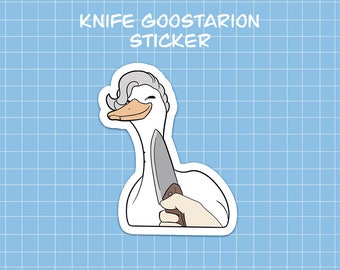 Goostarion Knife Cat Sticker