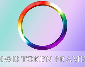 Pride D&D Token Border/ Digital Token/ Token Frame/ Foundry VTT/ Roll20