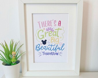 There’s a great big beautiful tomorrow quote print