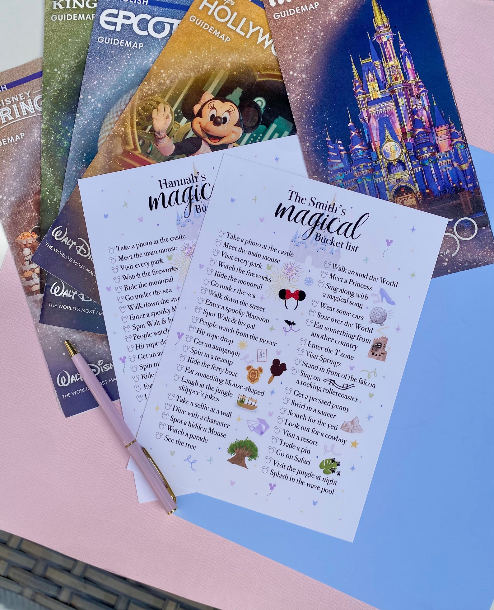 The Magical Bucket List orlando Etsy