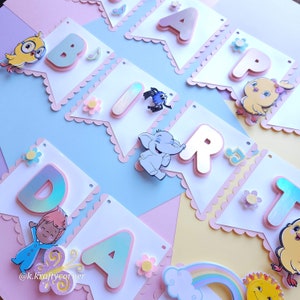 Canticos Happy Birthday banner/ canticos party decor/ customizable
