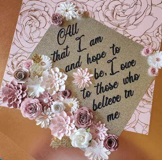 flower graduation cap