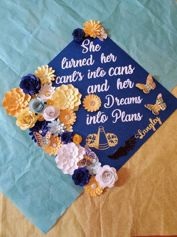 flower graduation cap
